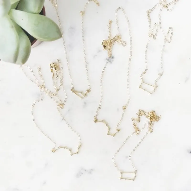 Rhinestone Constellation Necklaces made by Oceanne