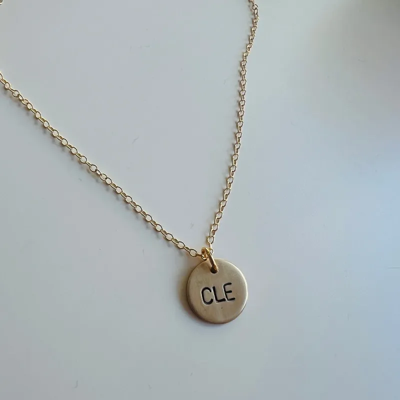 Stamped CLE Tag made by Oceanne