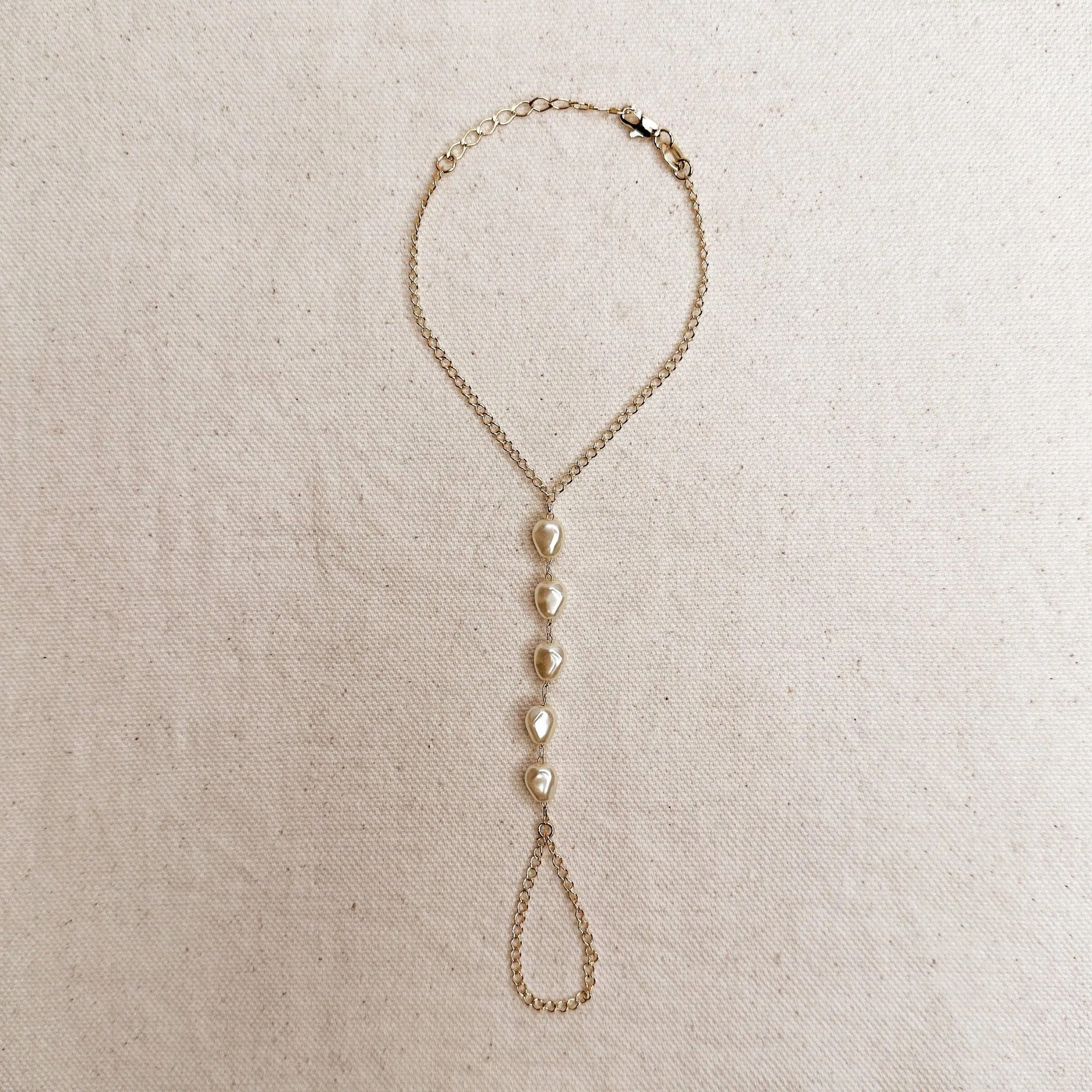 Baroque Pearl Hand Chain sold by Oceanne product image thumbnail 4