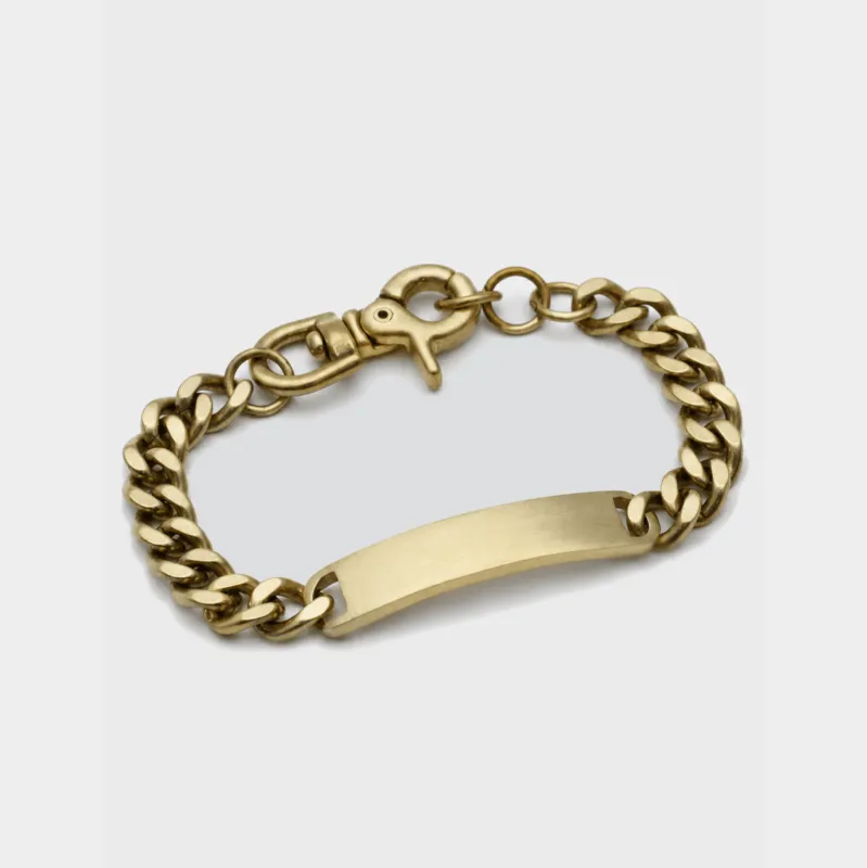 Nameplate Chain Bracelet made by Curated Basics