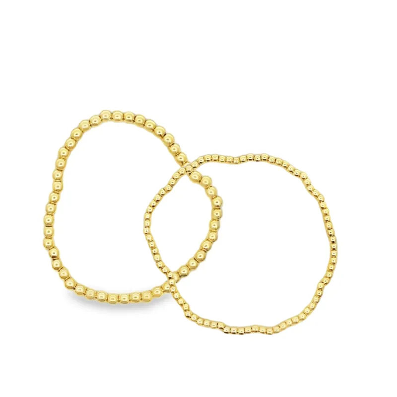 Gold Beaded Bracelet made by Oceanne