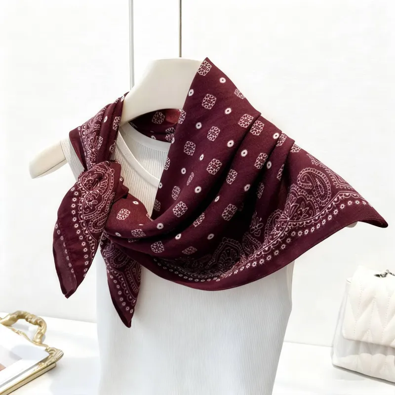 Paisley Herringbone Scarf made by Oceanne