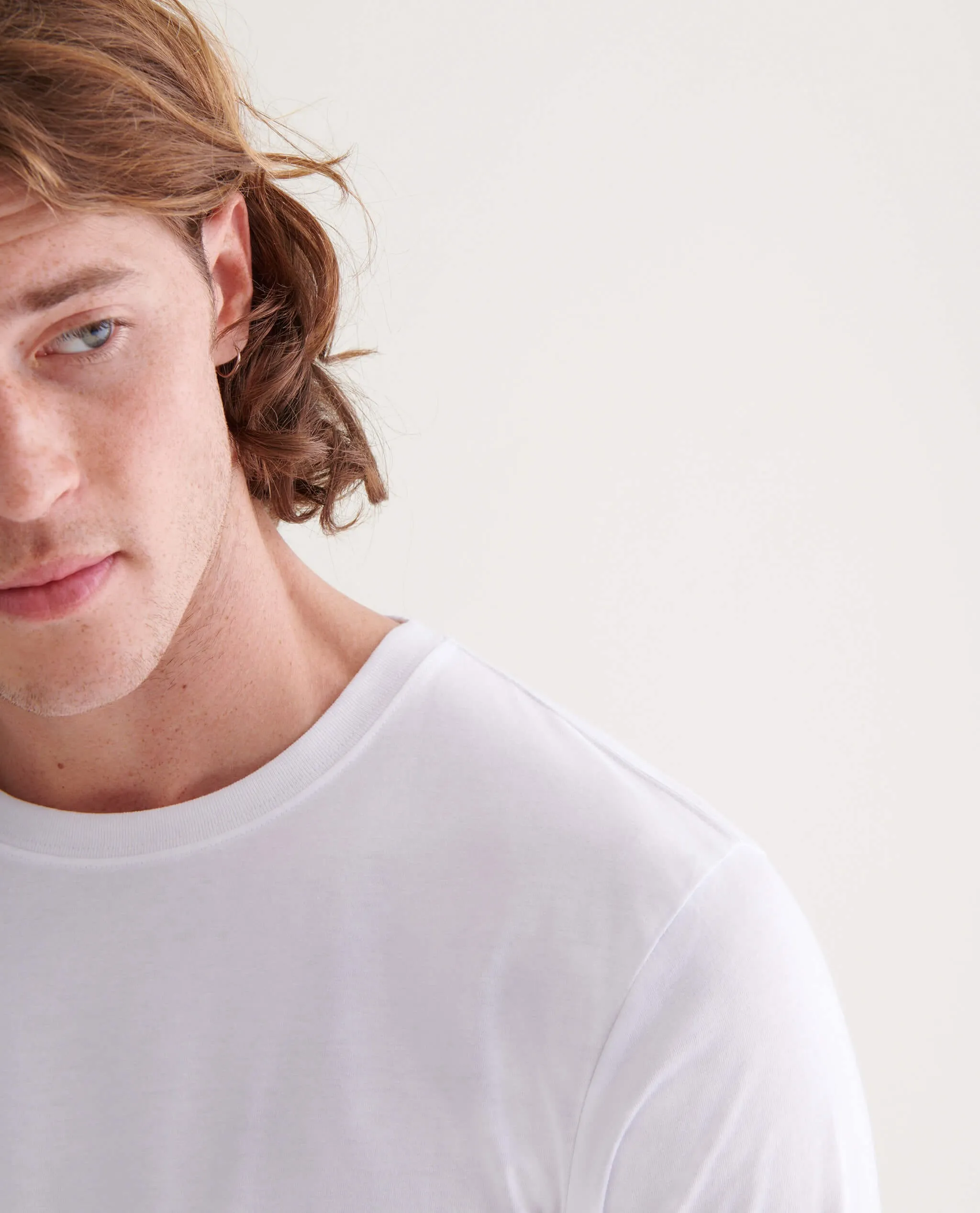 Men's Cotton Crew Neck Long Sleeved T-shirt sold by Rise & Fall product image thumbnail 3