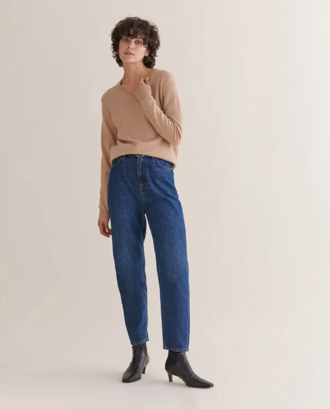 Women's Finest Cashmere V Neck Jumper sold by Rise & Fall