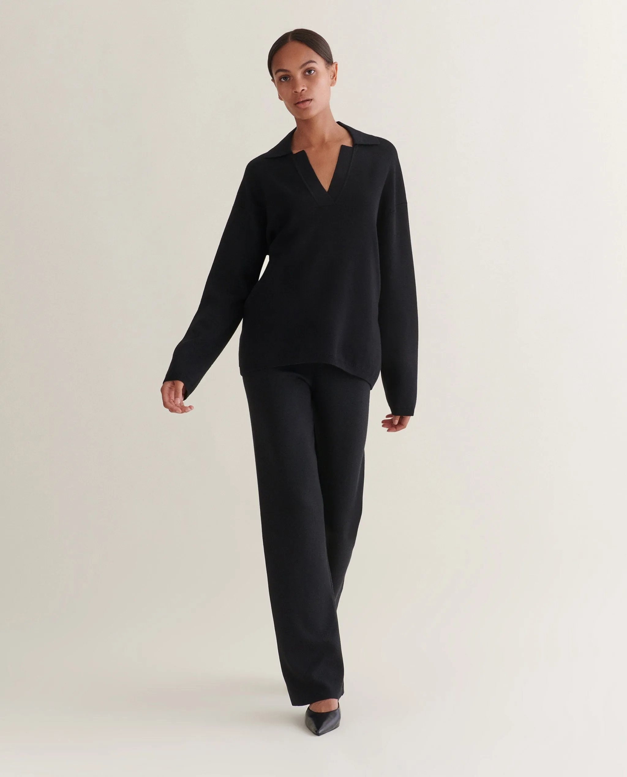 Women's Merino Straight-Leg Trousers sold by Rise & Fall product image thumbnail 5