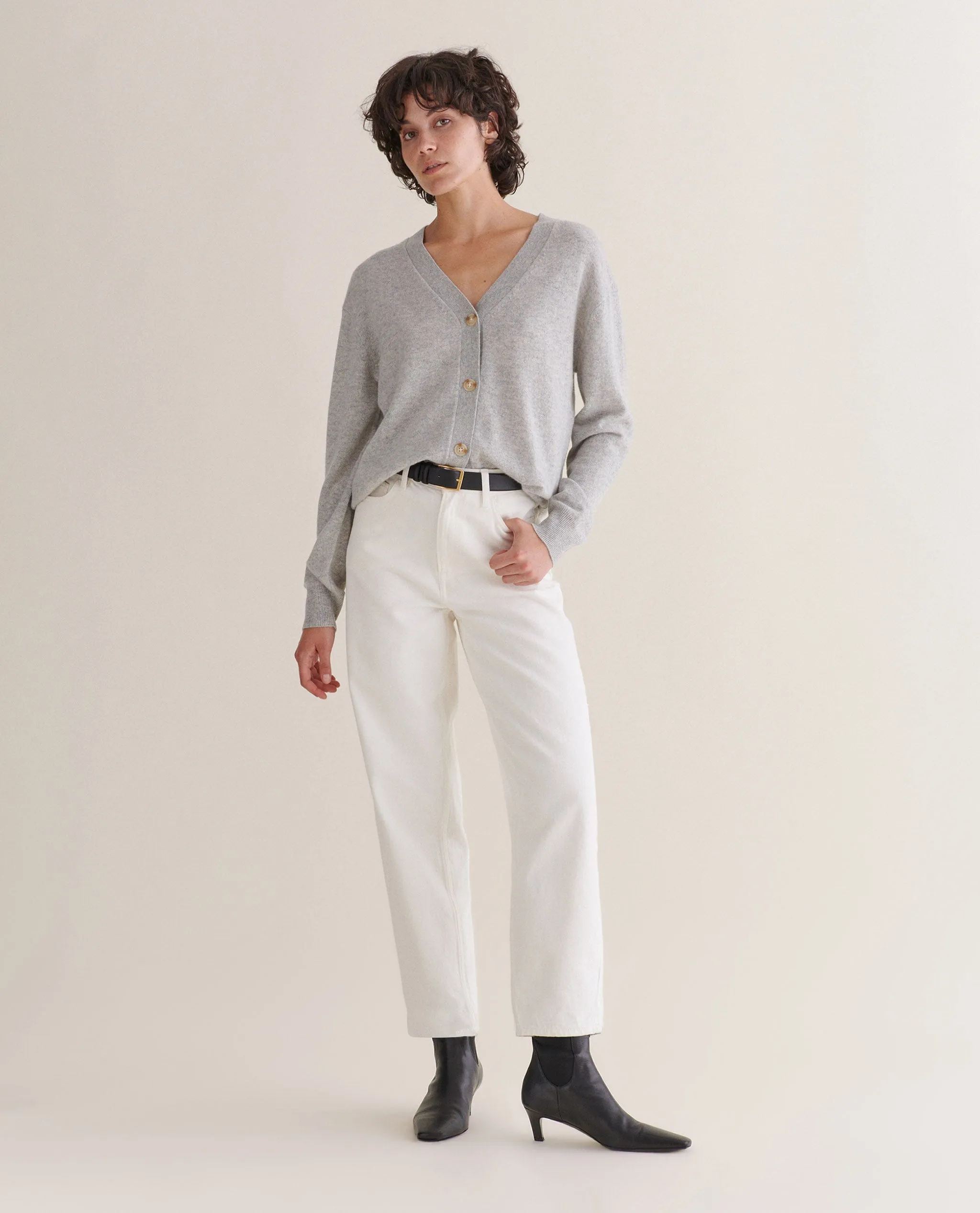 Women's Finest Cashmere Knitted V Neck Cardigan sold by Rise & Fall product image thumbnail 5