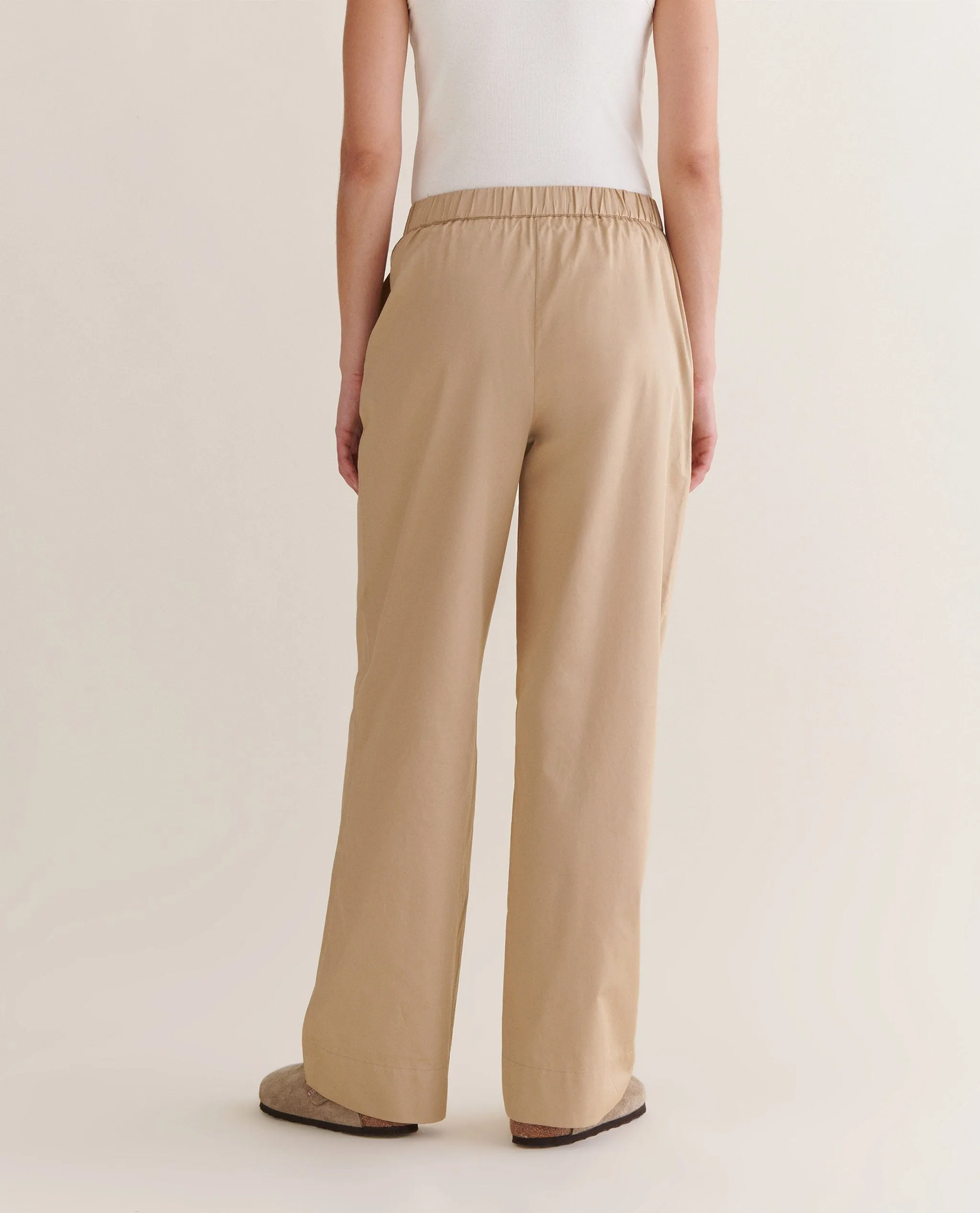 Women's Organic Cotton Poplin Easy Trousers sold by Rise & Fall product image thumbnail 4