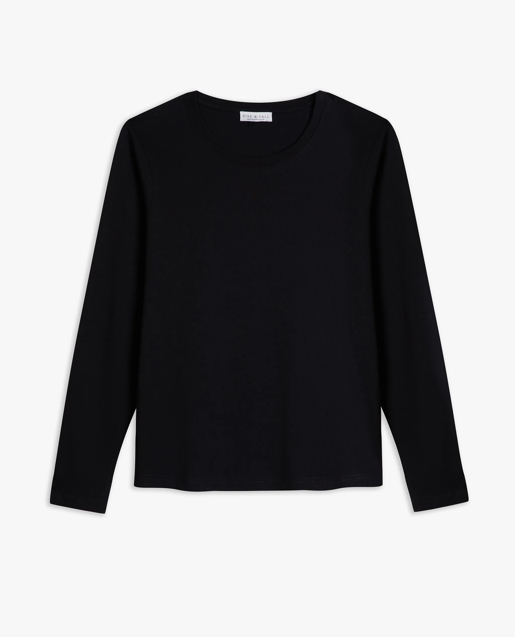Women's Cotton Crew Neck Long Sleeved T-shirt sold by Rise & Fall product image thumbnail 3