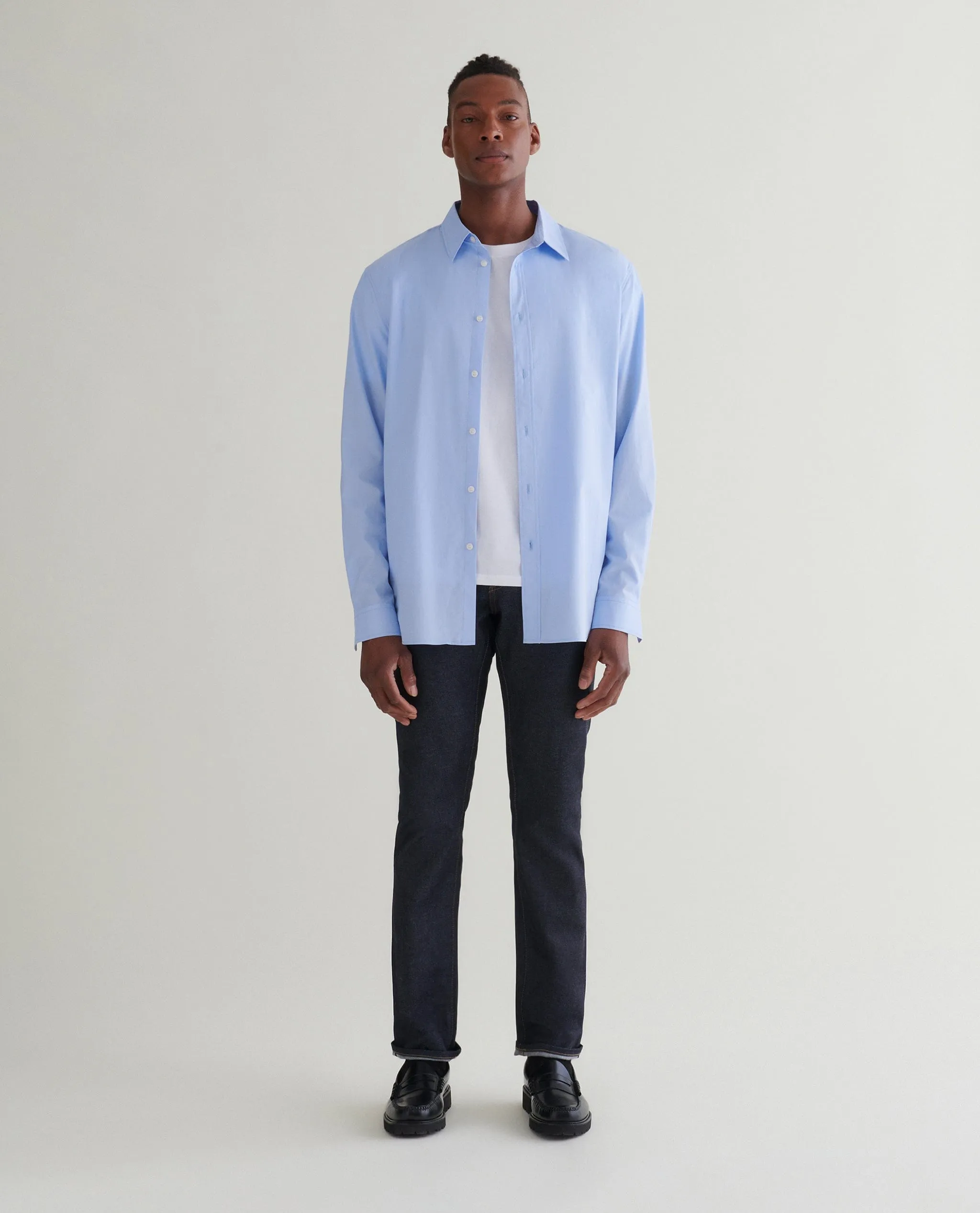 Men's Organic Cotton Poplin Shirt sold by Rise & Fall