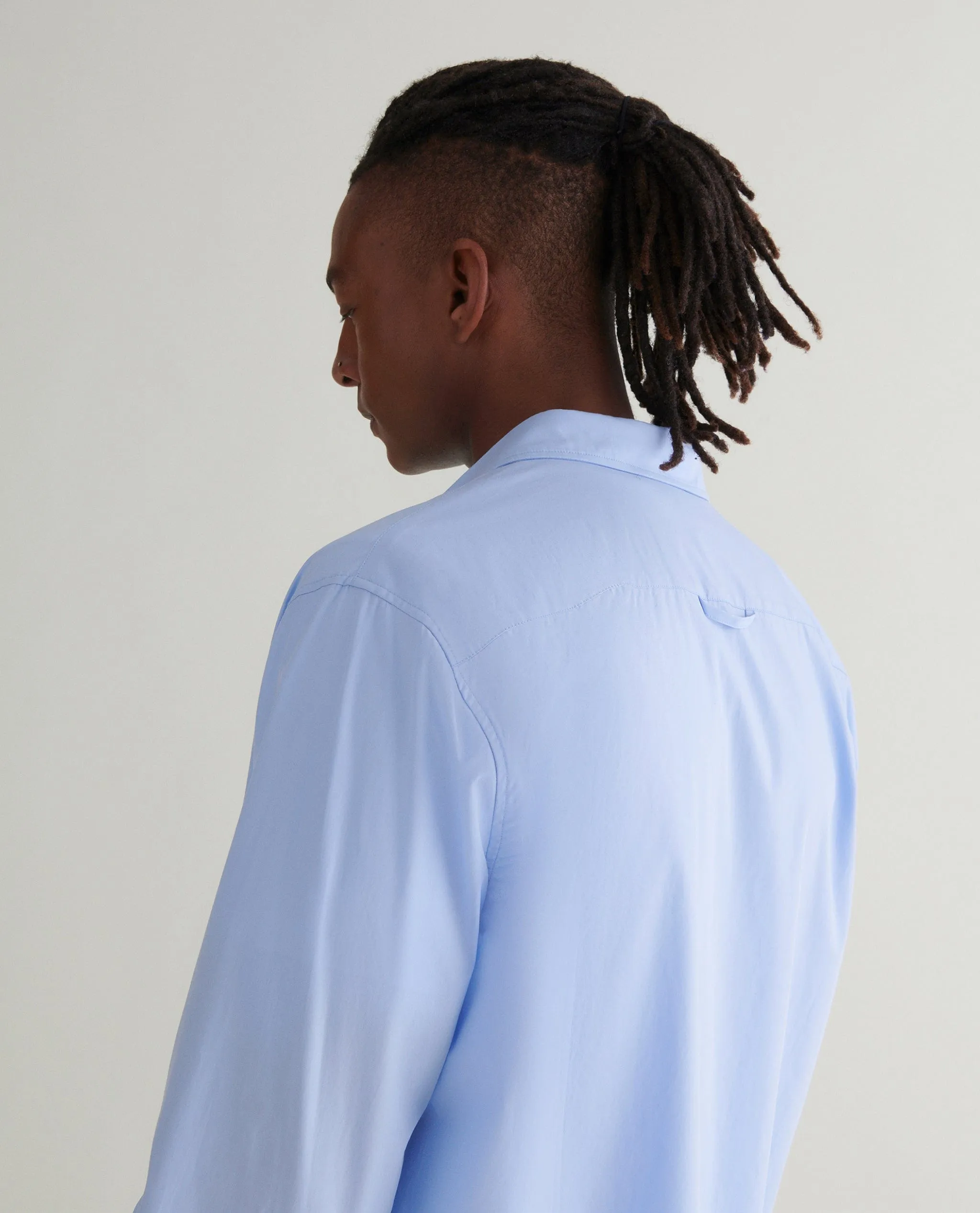 Men's Organic Cotton Poplin Shirt sold by Rise & Fall product image thumbnail 5