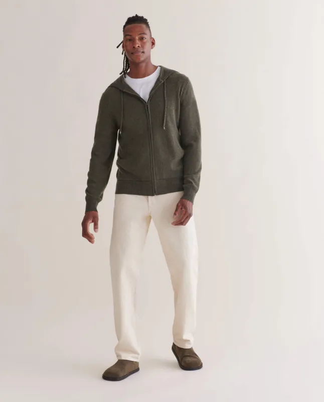 Men's Finest Cashmere Full Zip Hoodie sold by Rise & Fall