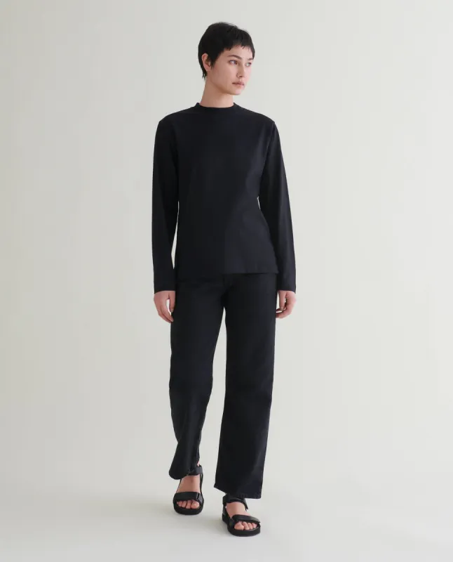Women's Relaxed Long Sleeve Cotton T-shirt sold by Rise & Fall