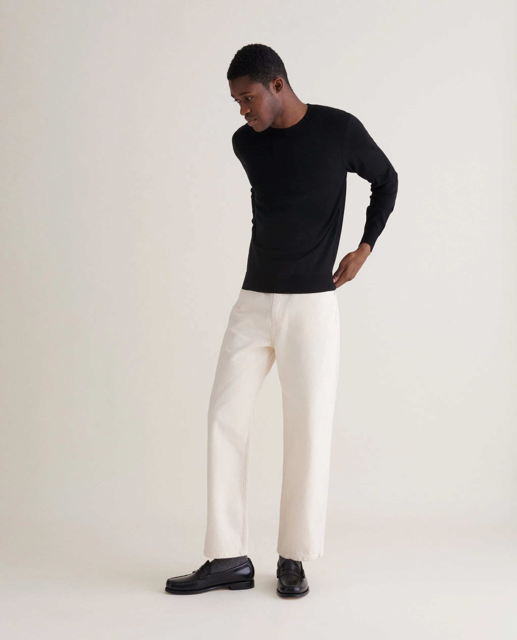 Men's Merino Classic Crew Neck Jumper sold by Rise & Fall