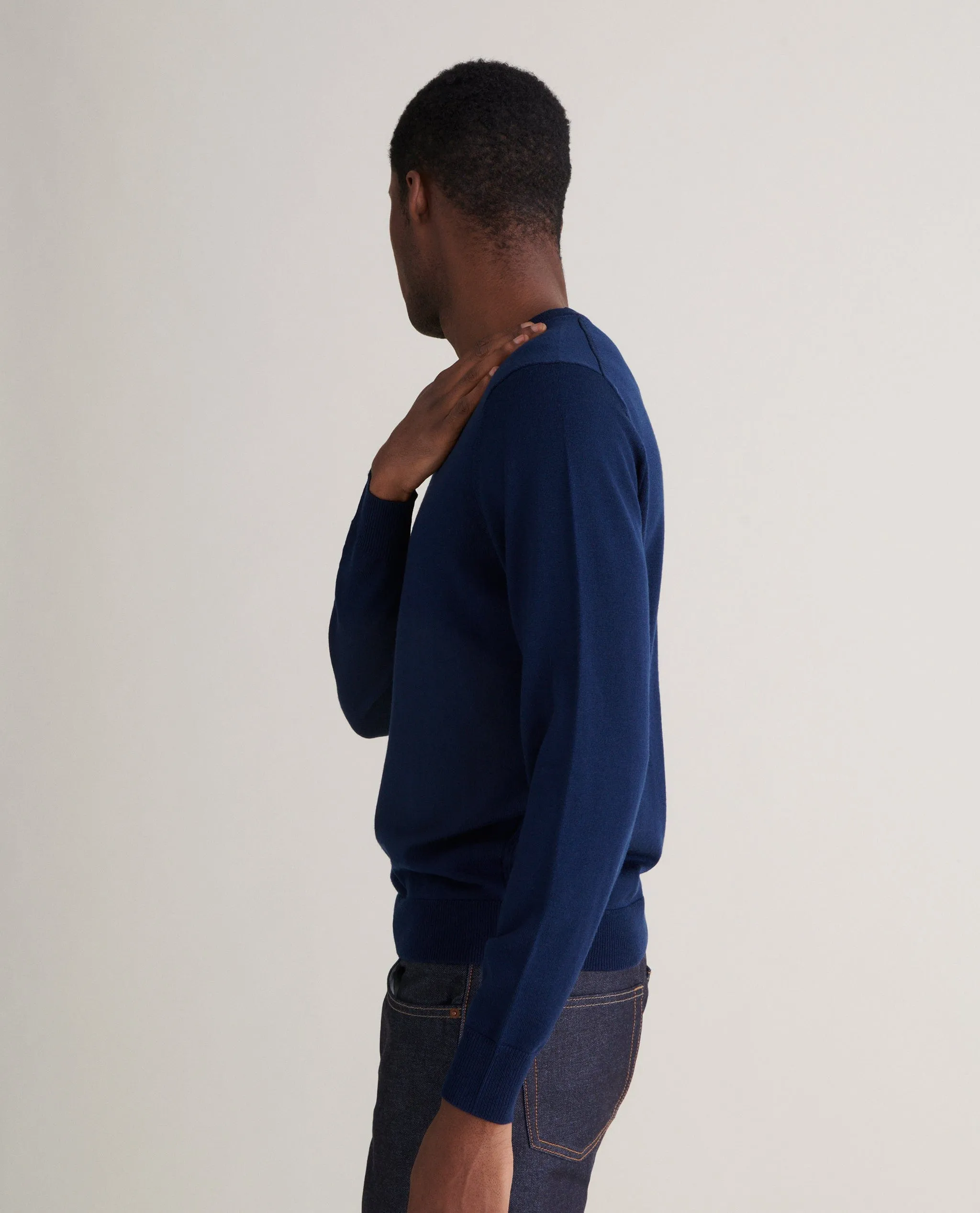 Men's Merino Classic Crew Neck Jumper sold by Rise & Fall product image thumbnail 4