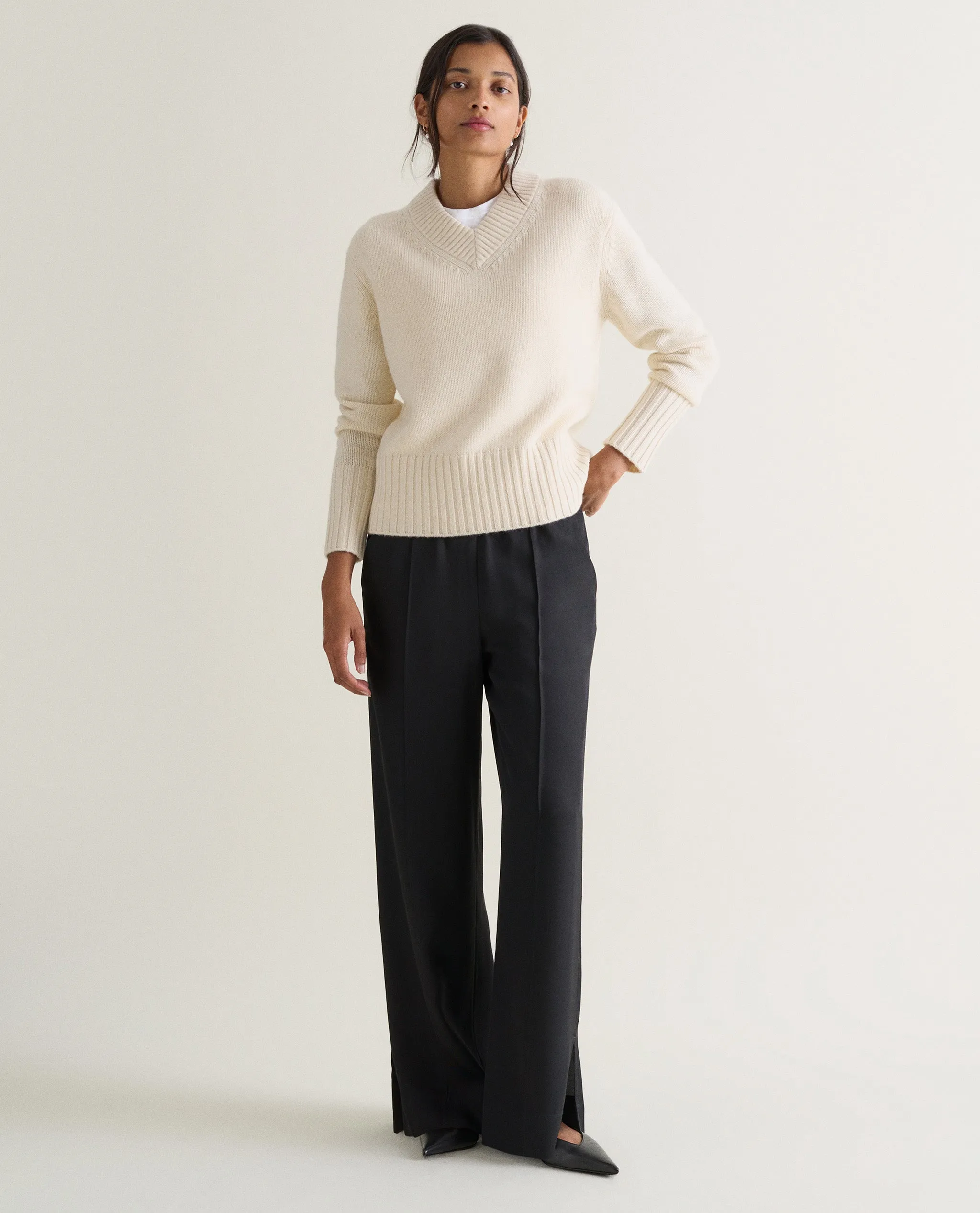 Women's V Neck Jumper sold by Rise & Fall