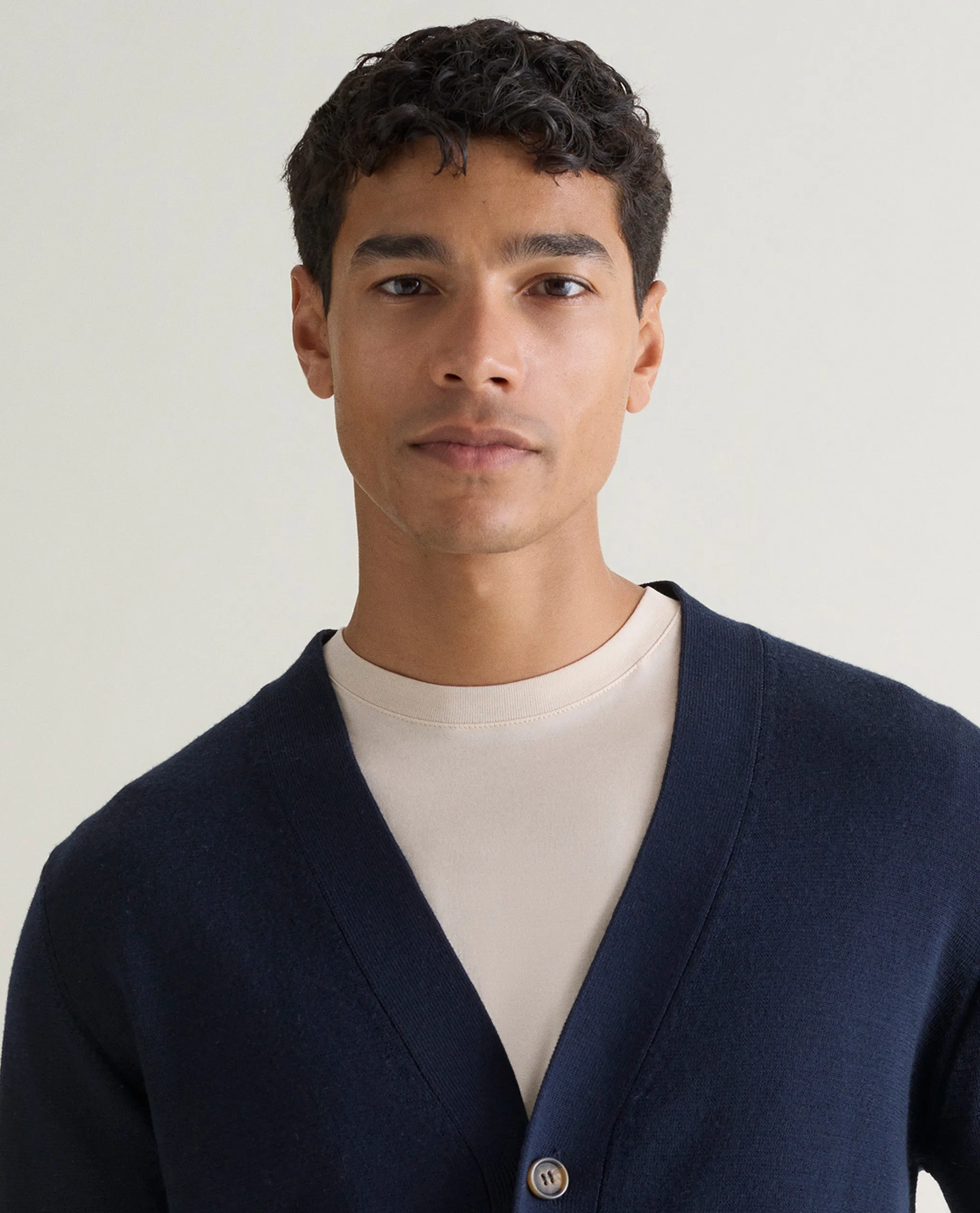 Men's Merino V Neck Cardigan sold by Rise & Fall product image thumbnail 3