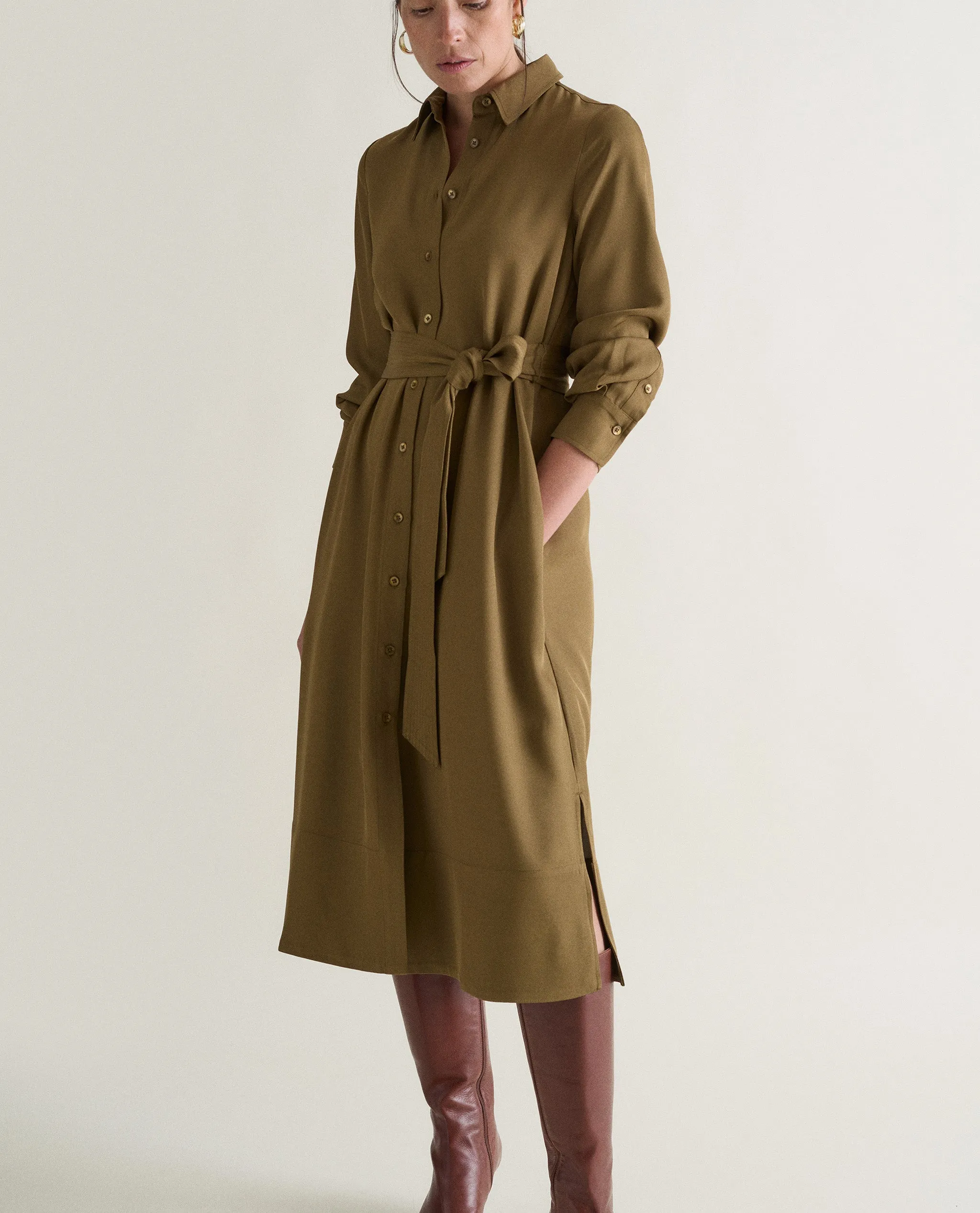 Women's NAIA™ Shirt Dress sold by Rise & Fall product image thumbnail 2