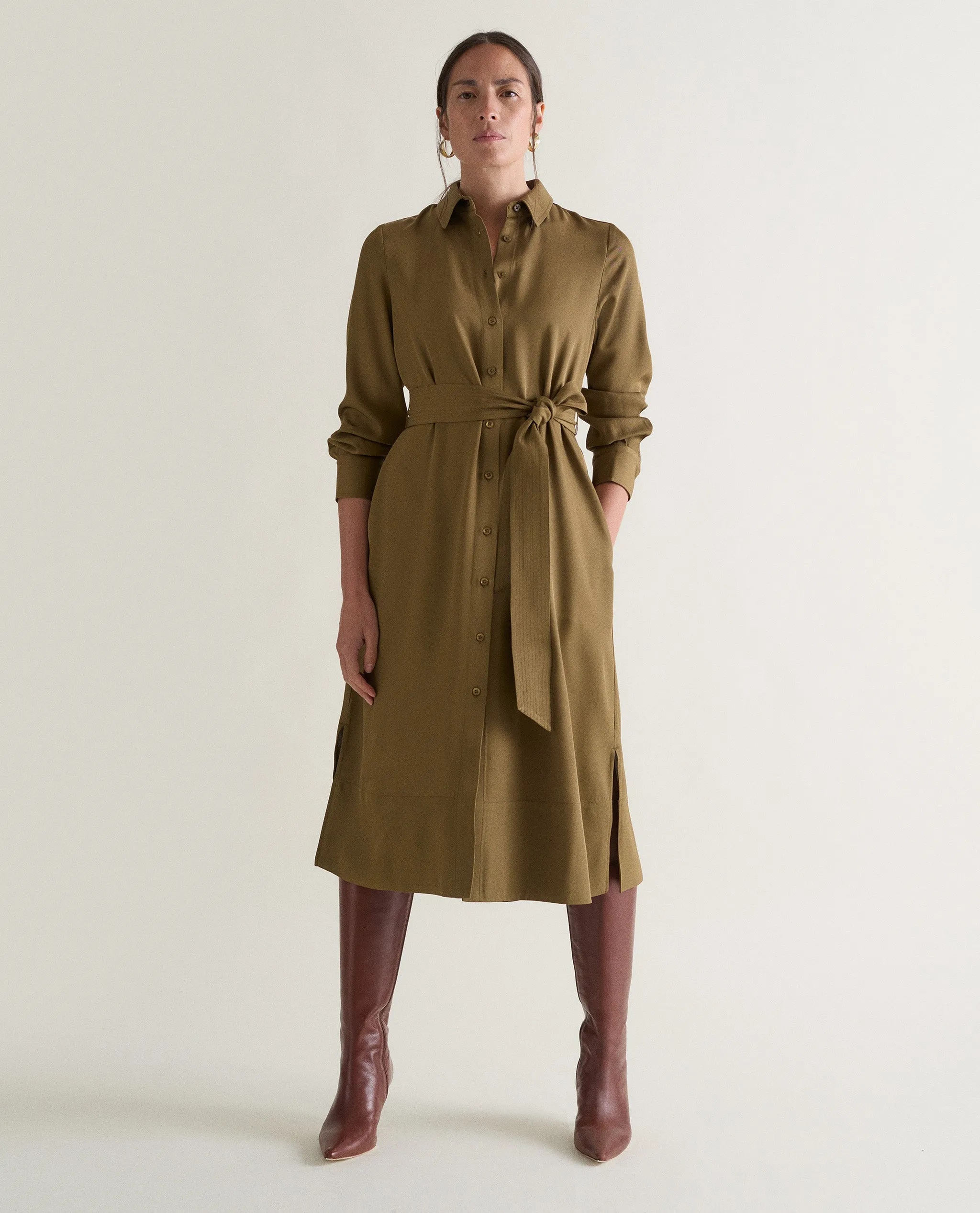 Women's NAIA™ Shirt Dress sold by Rise & Fall