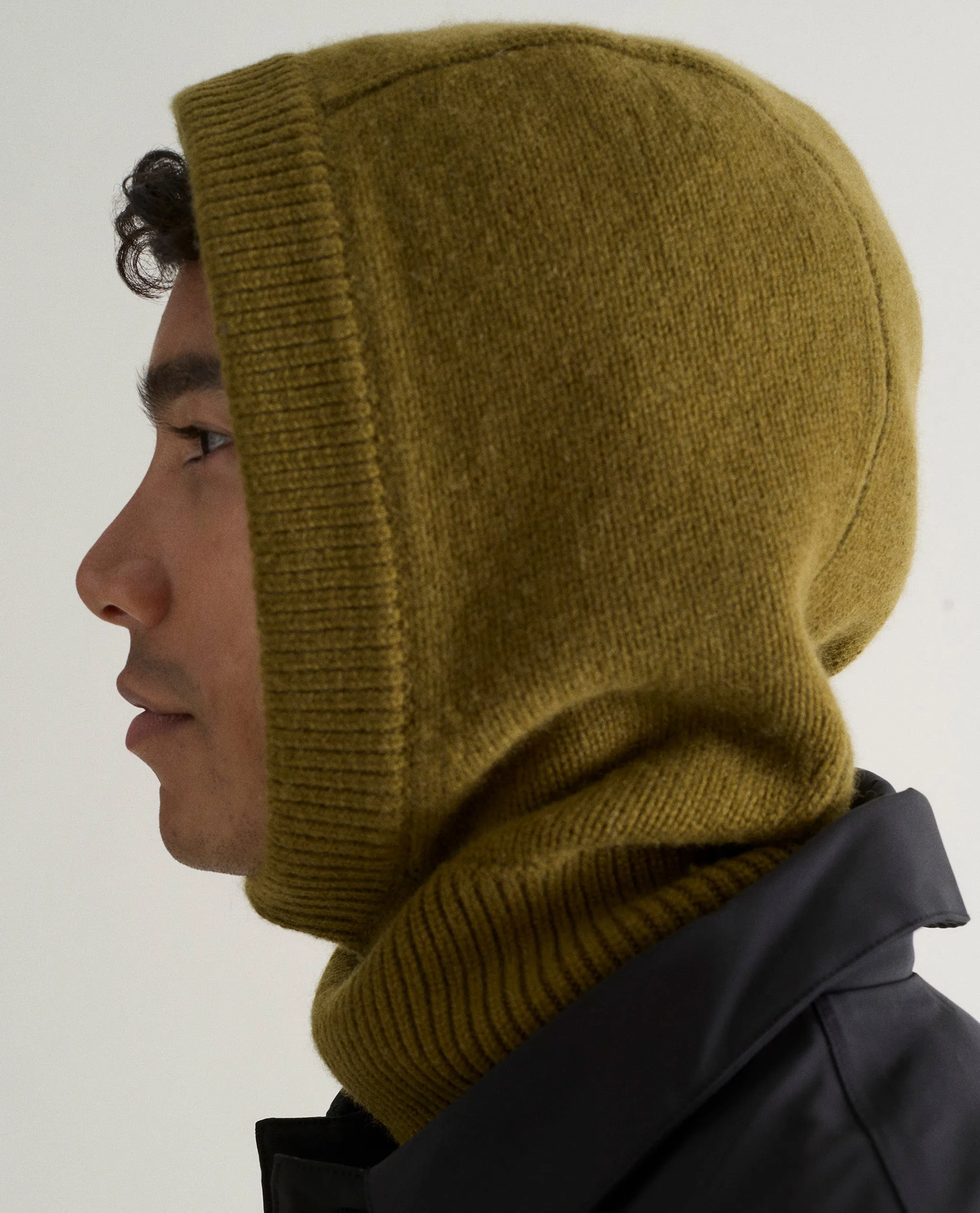 Men's Cashmere Merino Knitted Hood sold by Rise & Fall product image thumbnail 5