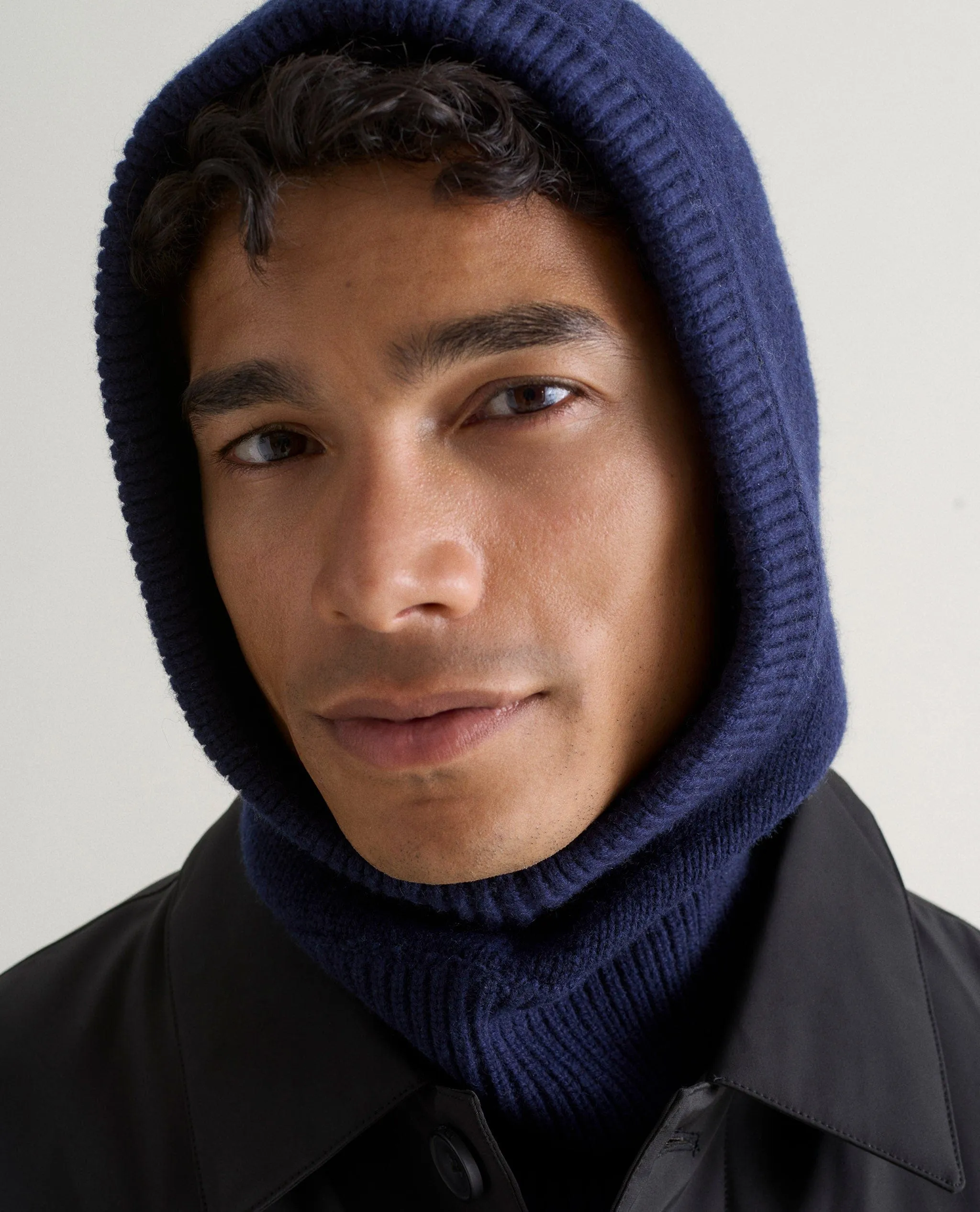Men's Cashmere Merino Knitted Hood sold by Rise & Fall