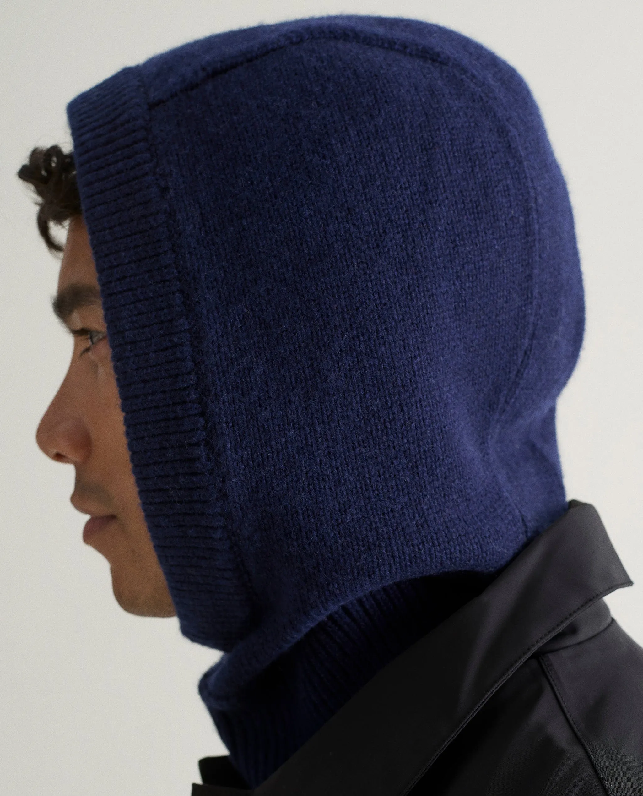 Men's Cashmere Merino Knitted Hood sold by Rise & Fall product image thumbnail 2