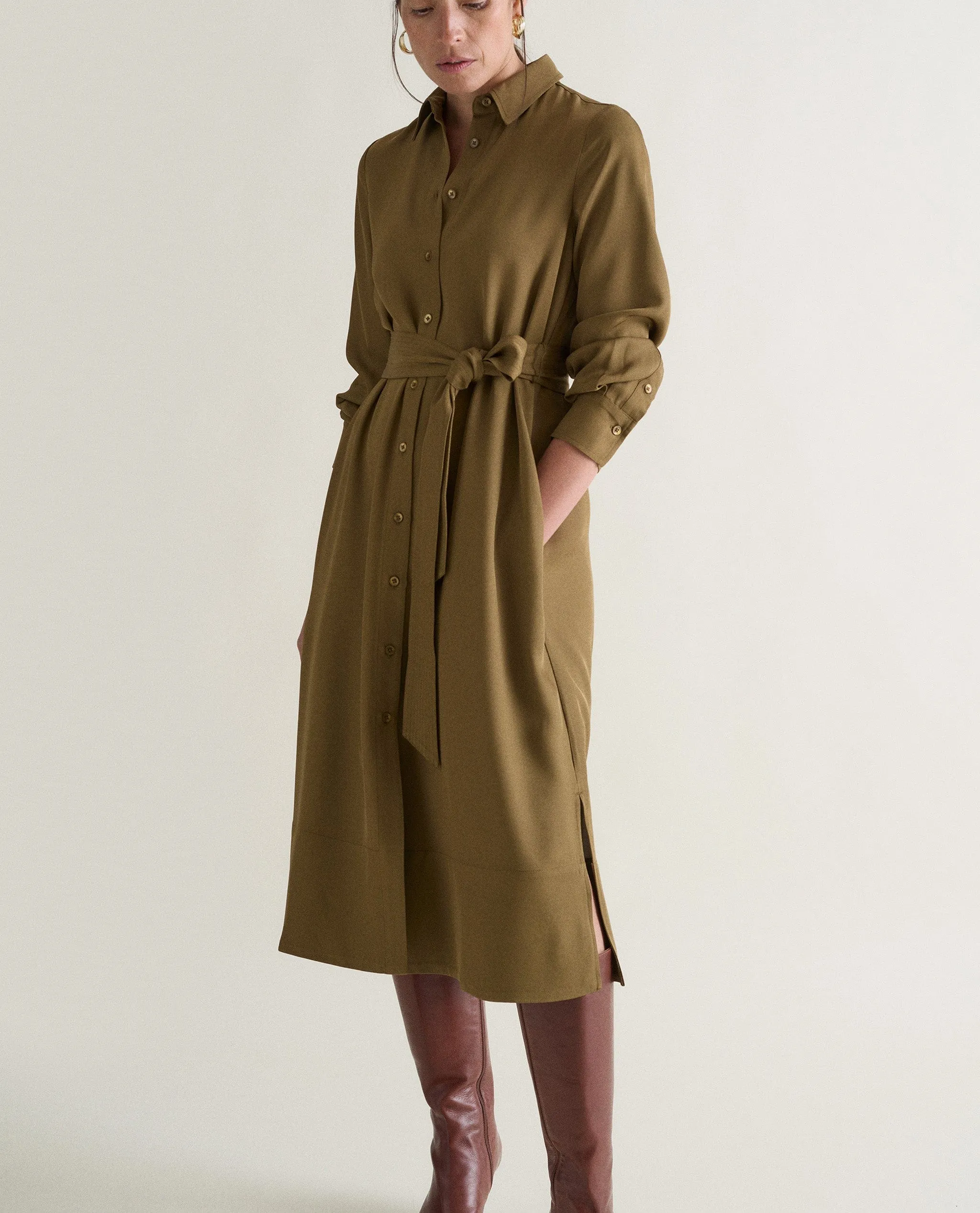 Women's NAIA™ Shirt Dress sold by Rise & Fall product image thumbnail 3