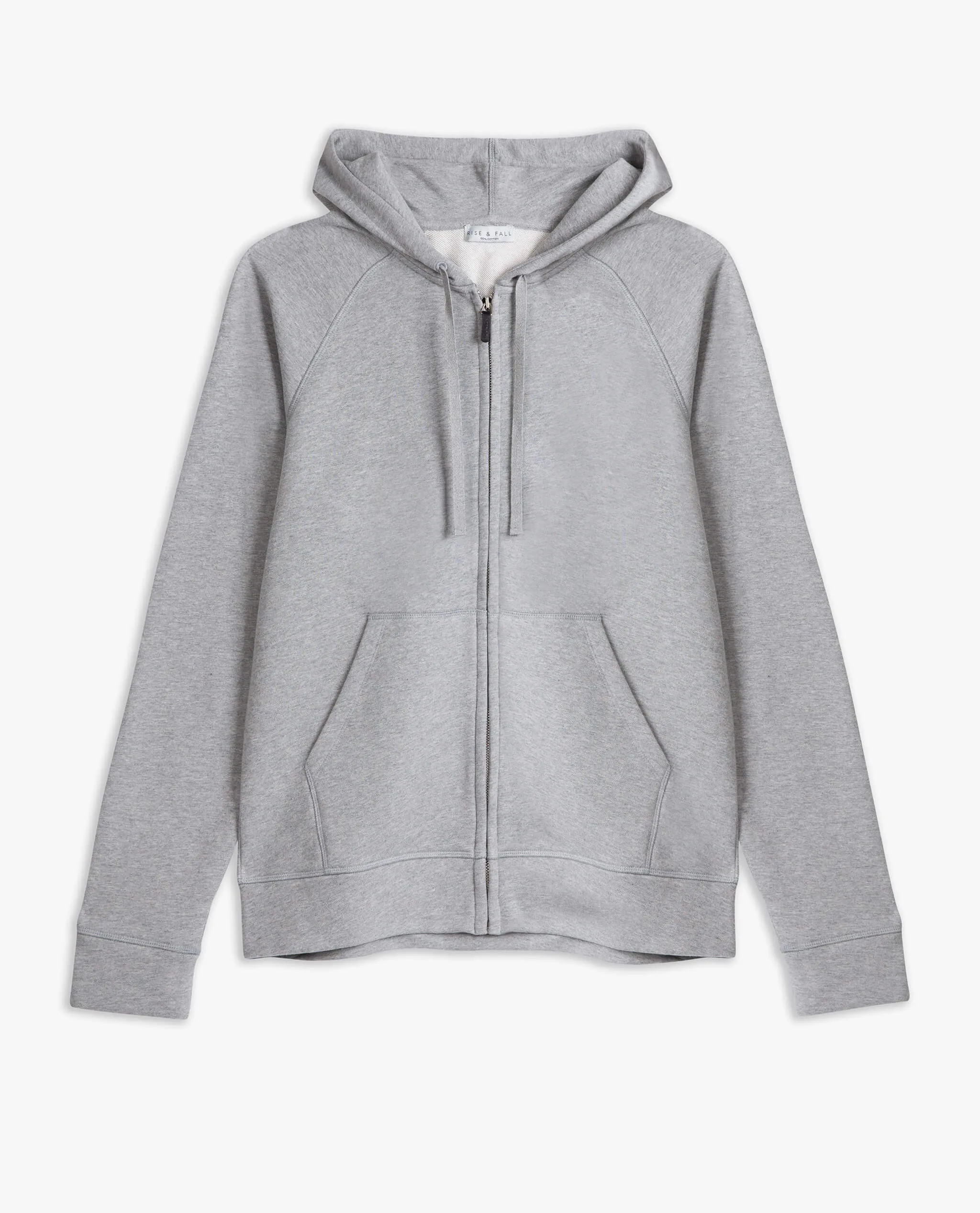 Men's Terry Cotton Zip Up Hoodie sold by Rise & Fall product image thumbnail 3