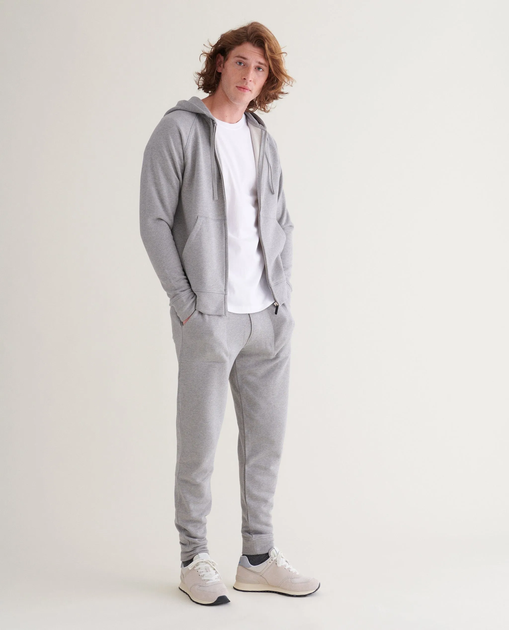 Men's Terry Cotton Zip Up Hoodie sold by Rise & Fall product image thumbnail 2