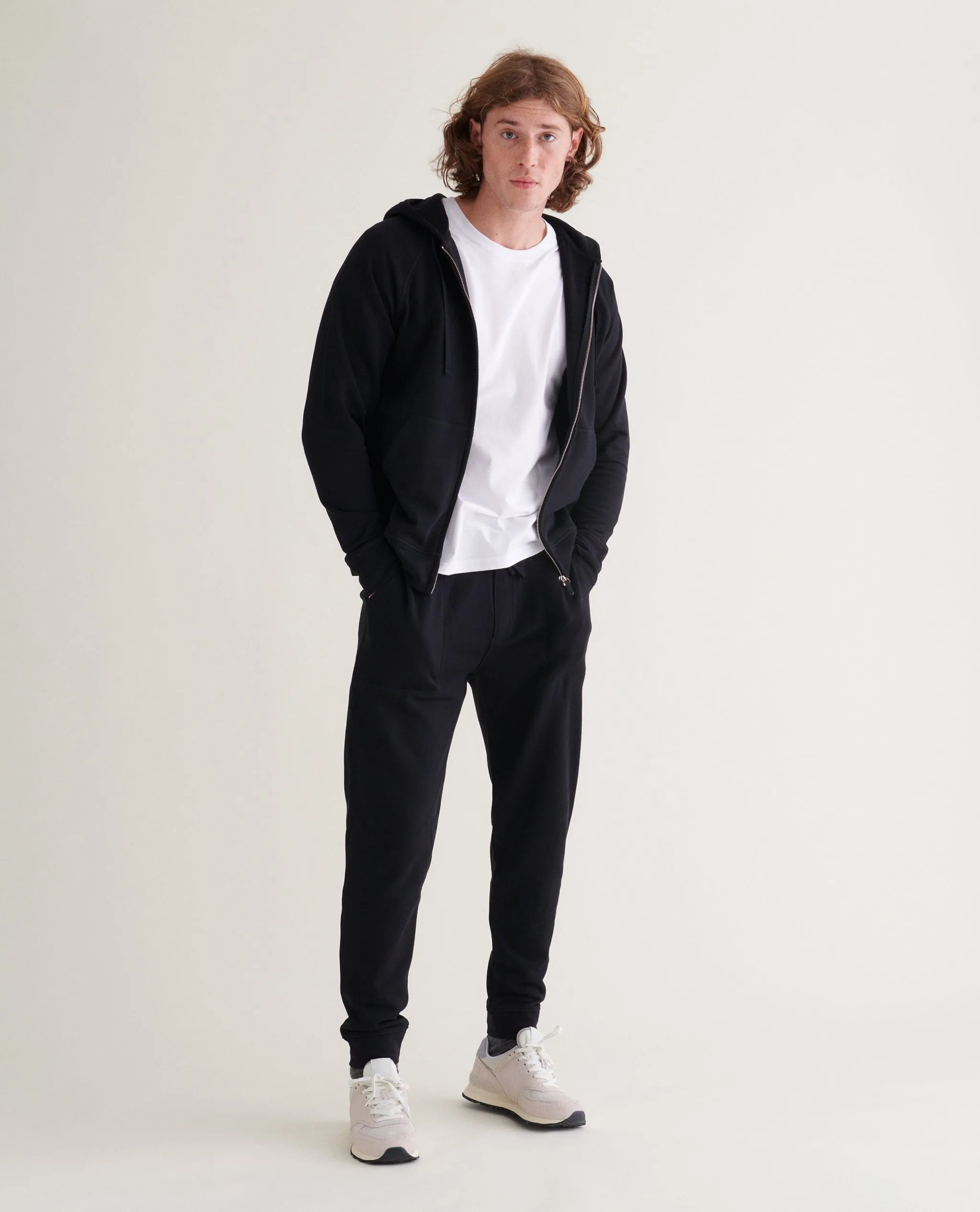Men's Terry Cotton Zip Up Hoodie sold by Rise & Fall product image thumbnail 4