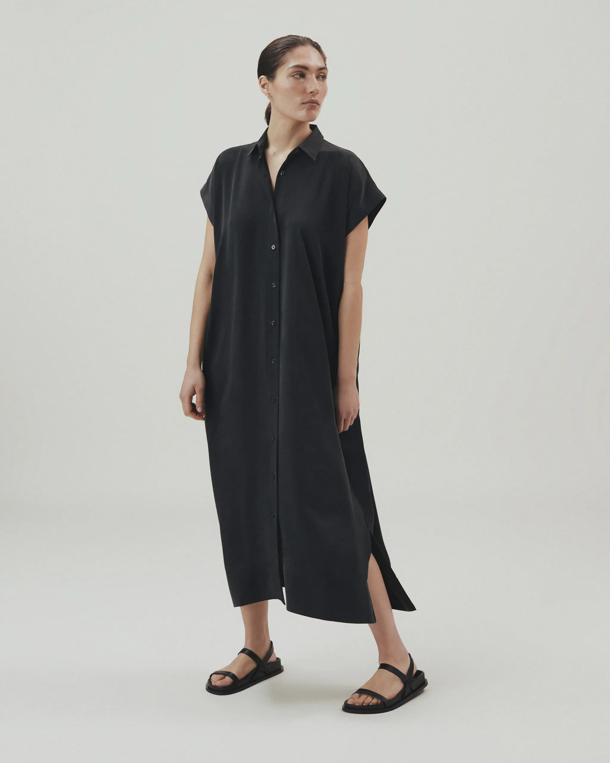 Women's Easy-Silk Shirt Dress sold by Rise & Fall