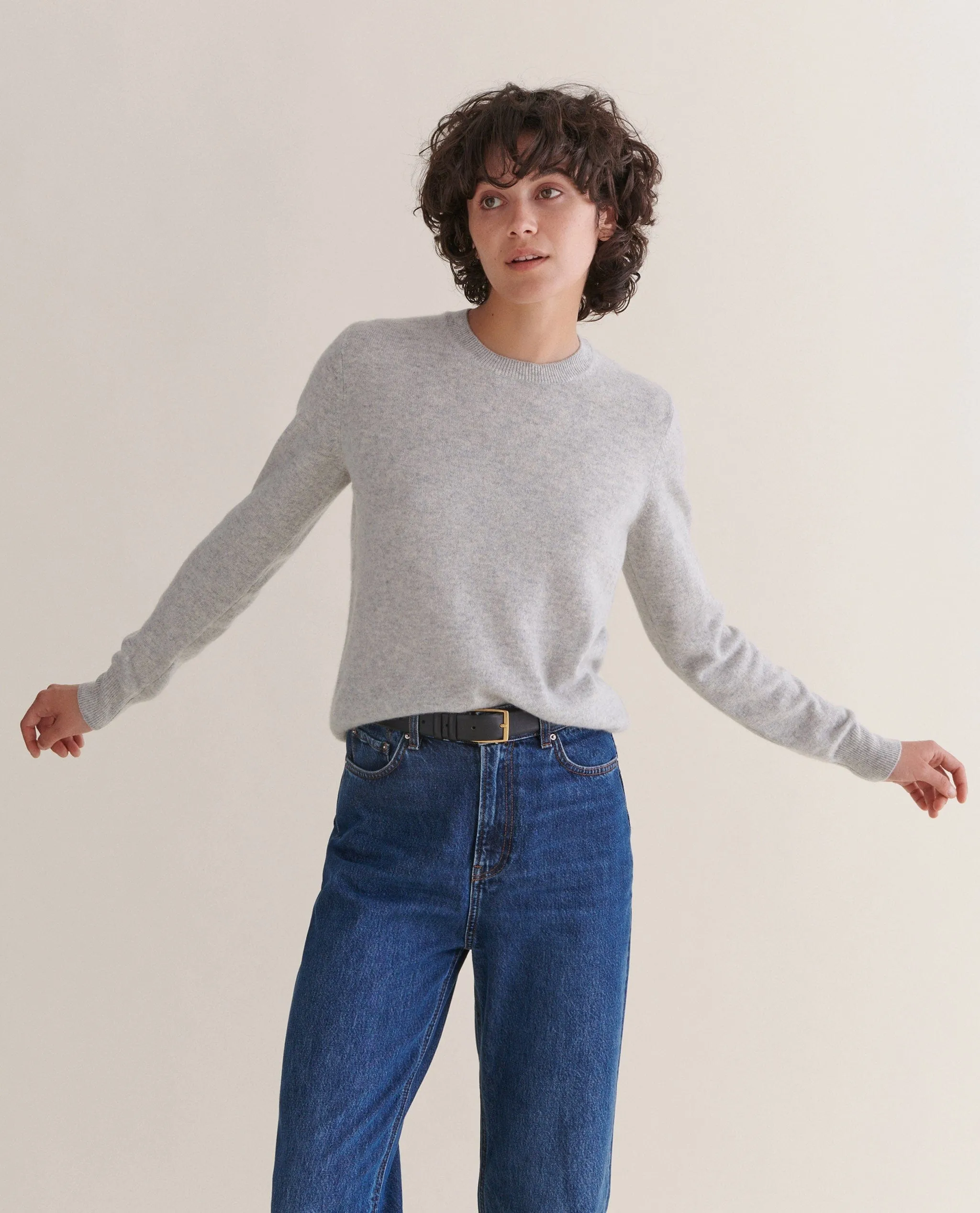 Women's Finest Cashmere Classic Crew Neck Jumper sold by Rise & Fall product image thumbnail 2
