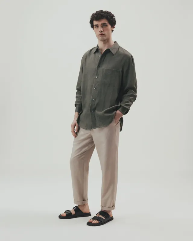 Men's All Rounder French Linen Trouser sold by Rise & Fall