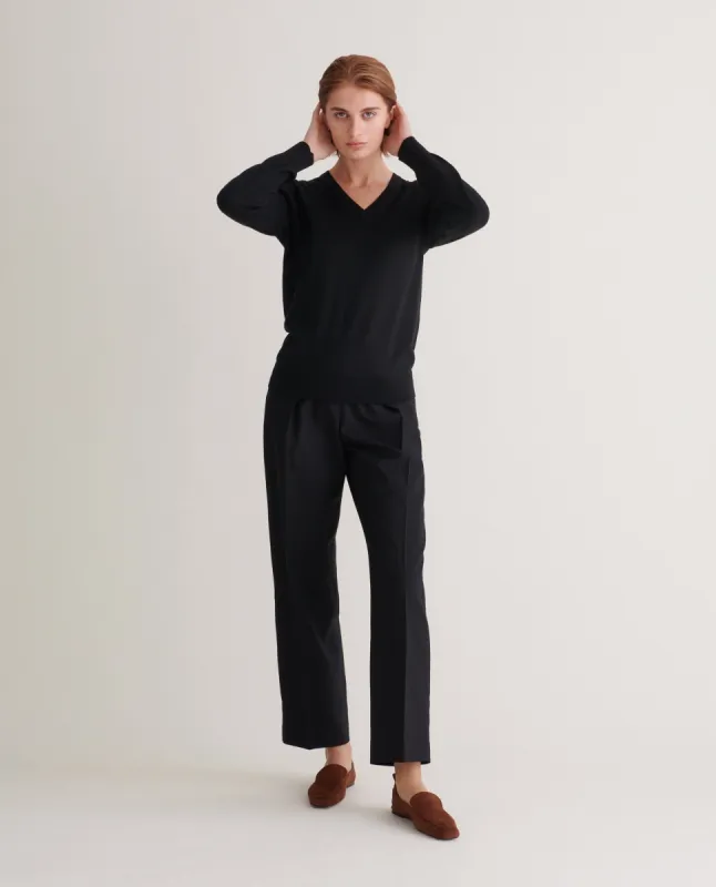 Women's Merino V Neck Jumper sold by Rise & Fall