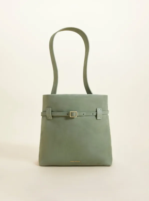 Mini Tote du Jour Water Green Nubuck sold by Manu Atelier