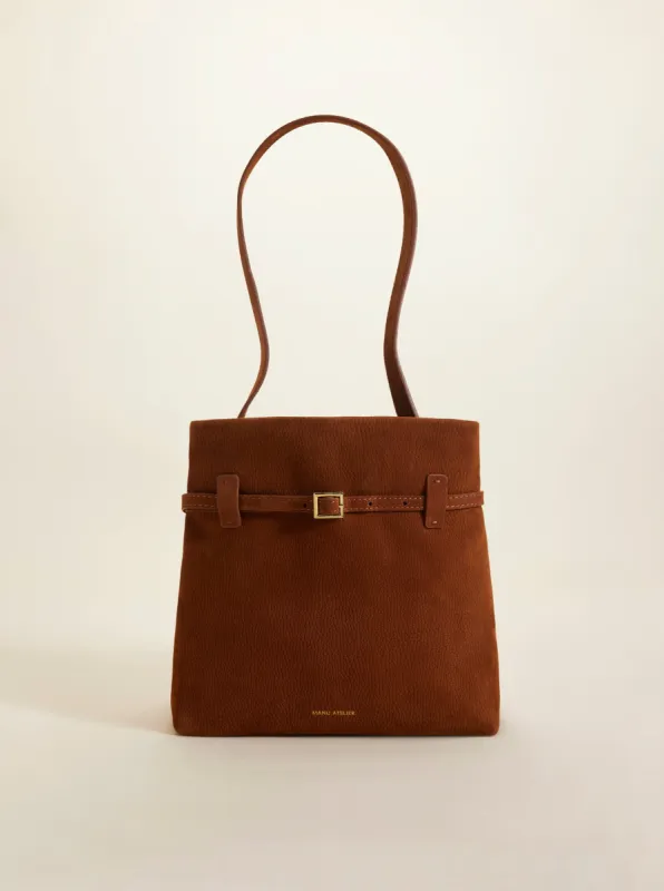 Mini Tote du Jour Fudge Nubuck sold by Manu Atelier