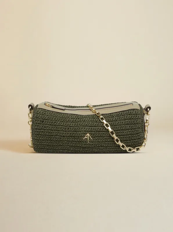 Cylinder Pepe Green Crochet sold by Manu Atelier