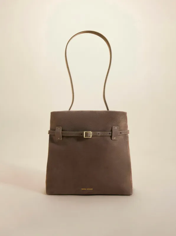 Mini Tote du Jour Taupe Nubuck sold by Manu Atelier