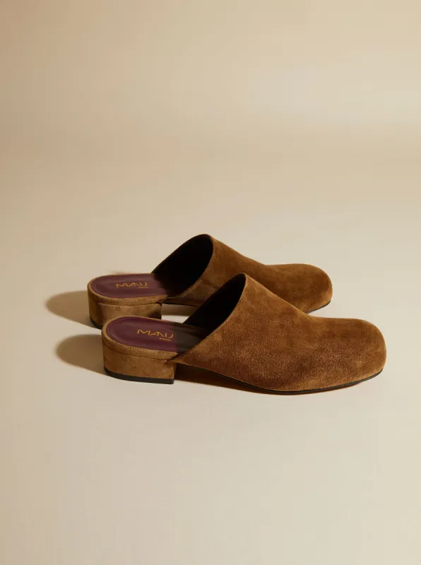 Beste Slippers Mocha Suede sold by Manu Atelier
