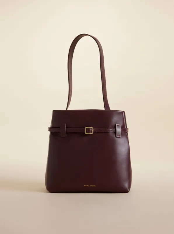 Mini Tote du Jour Merlot Soft sold by Manu Atelier