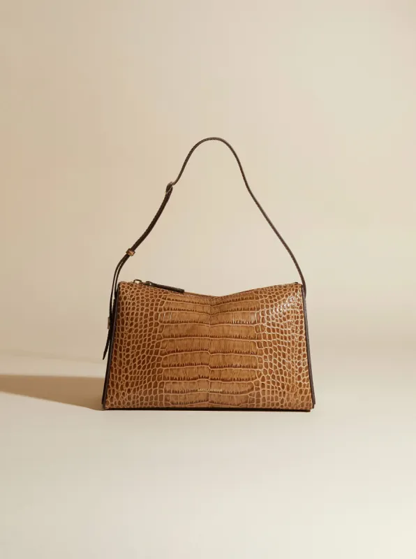 Prism Mocha Croc Embossed sold by Manu Atelier