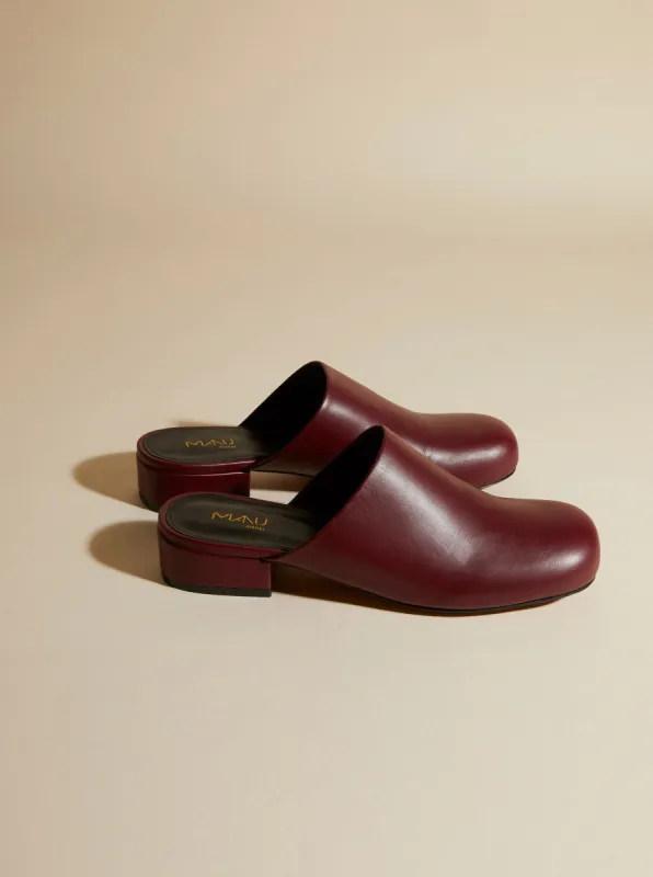 Beste Slippers Burgundy Soft sold by Manu Atelier