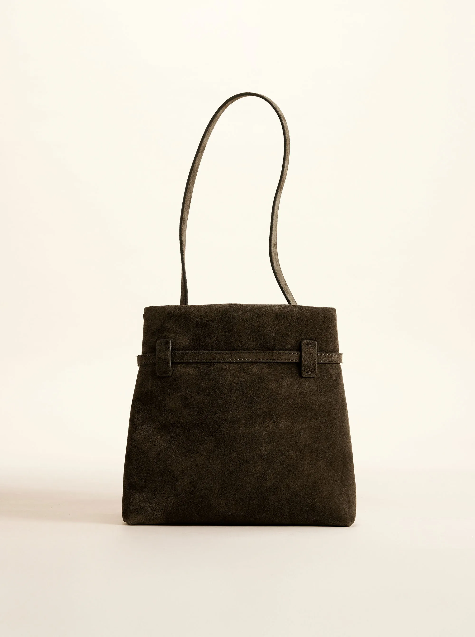 Mini Tote du Jour Tobacco Green Suede sold by Manu Atelier product image thumbnail 3