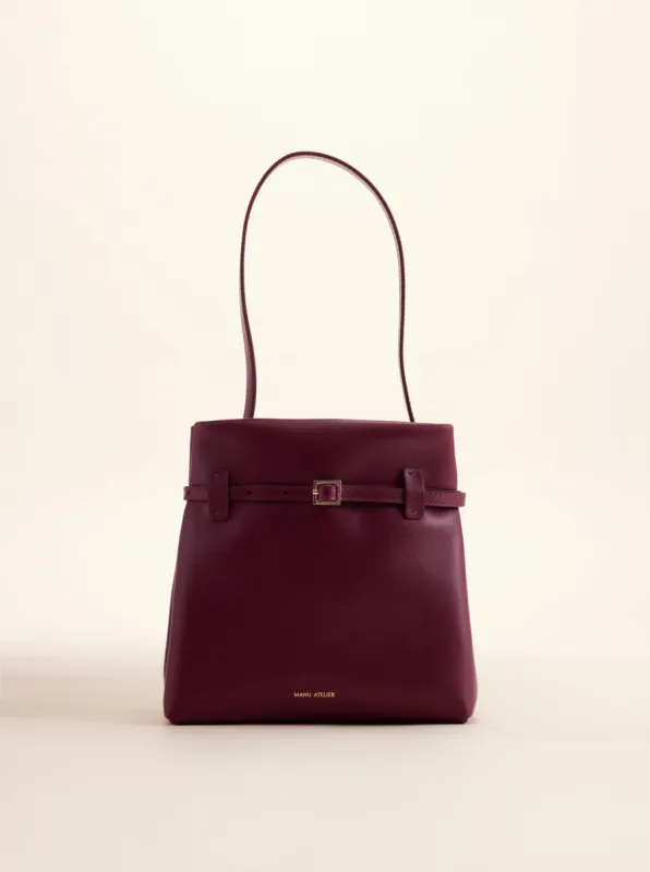Mini Tote du Jour Burgundy Soft sold by Manu Atelier
