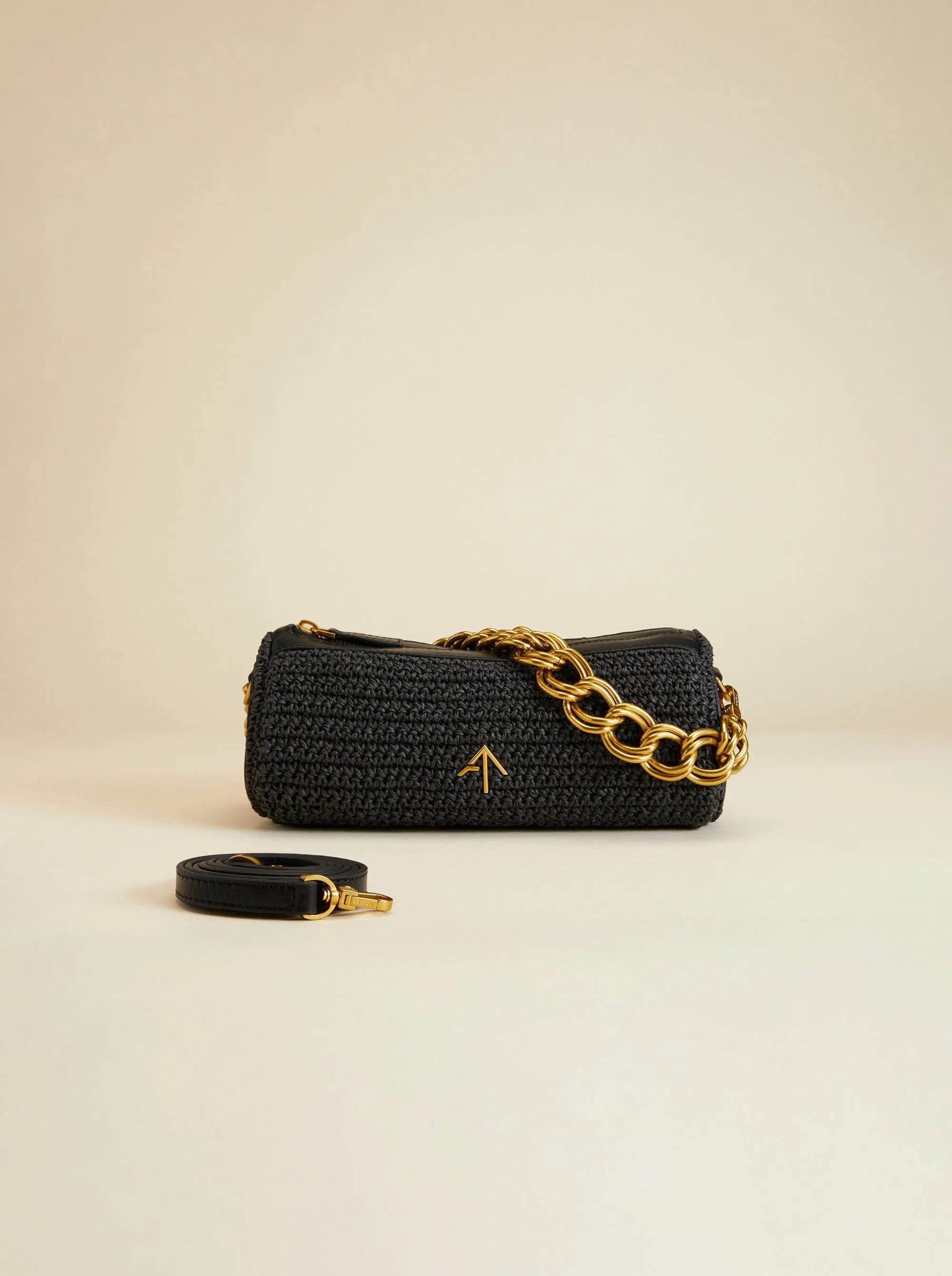 XX Mini Cylinder Black Crochet sold by Manu Atelier