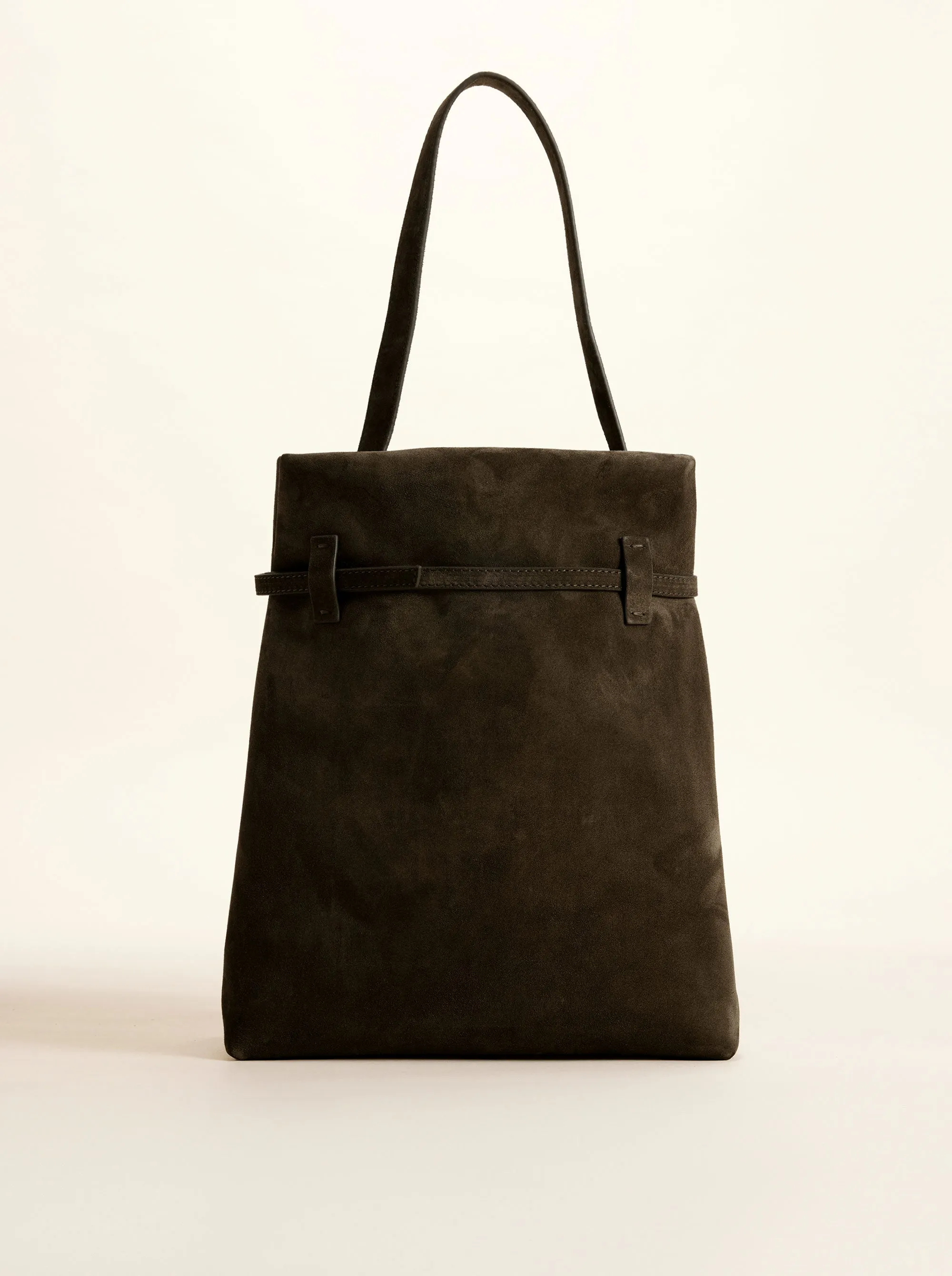 Tote Du Jour Tobacco Green Suede sold by Manu Atelier product image thumbnail 3