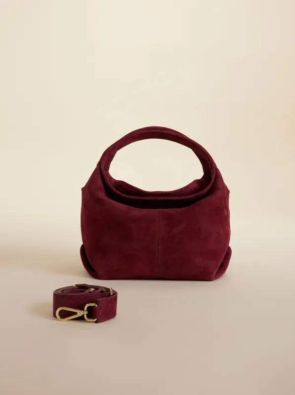 Mini Gala Burgundy Suede sold by Manu Atelier