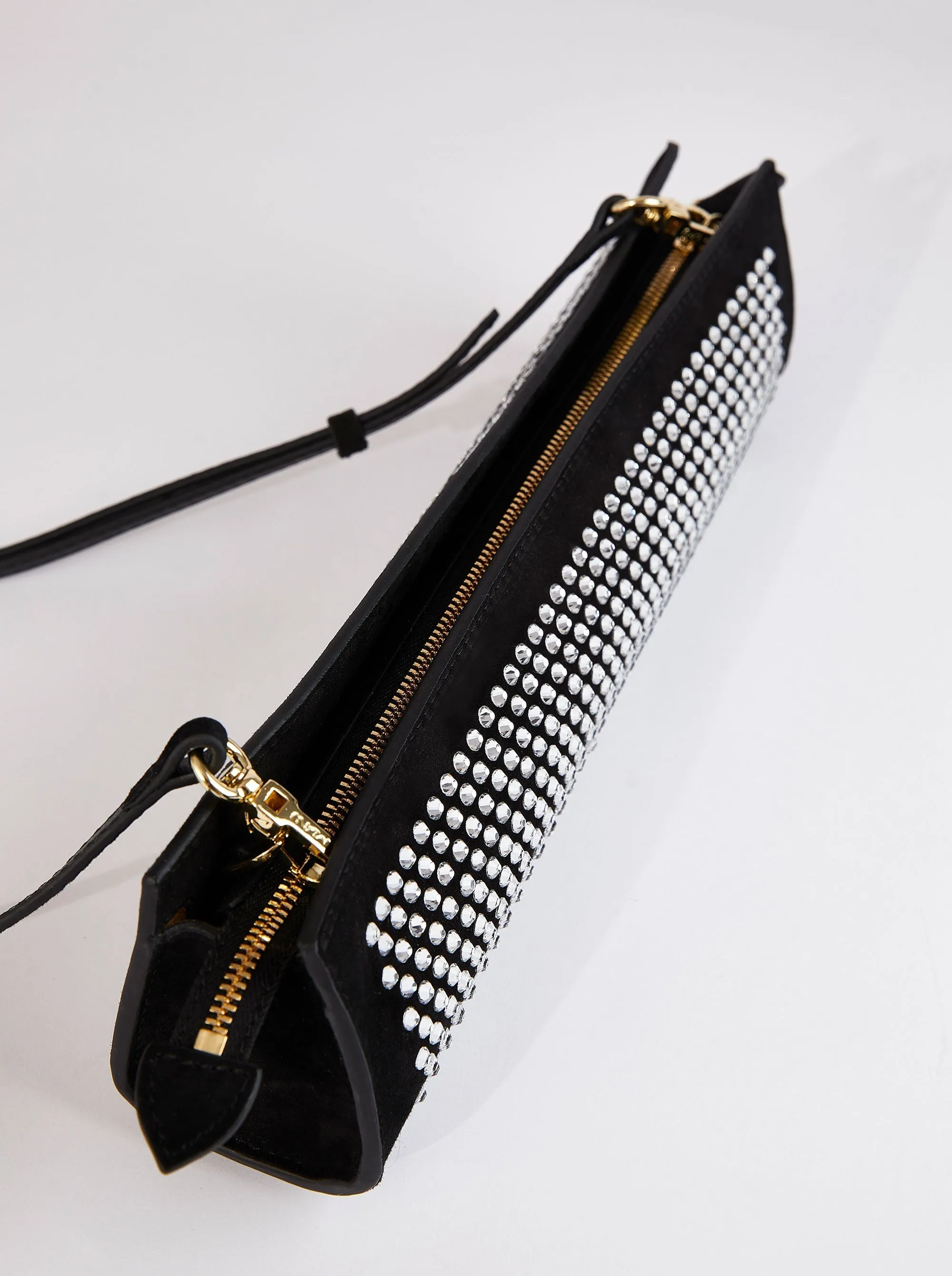 Pencil Box Black Suede with Crystals sold by Manu Atelier product image thumbnail 3