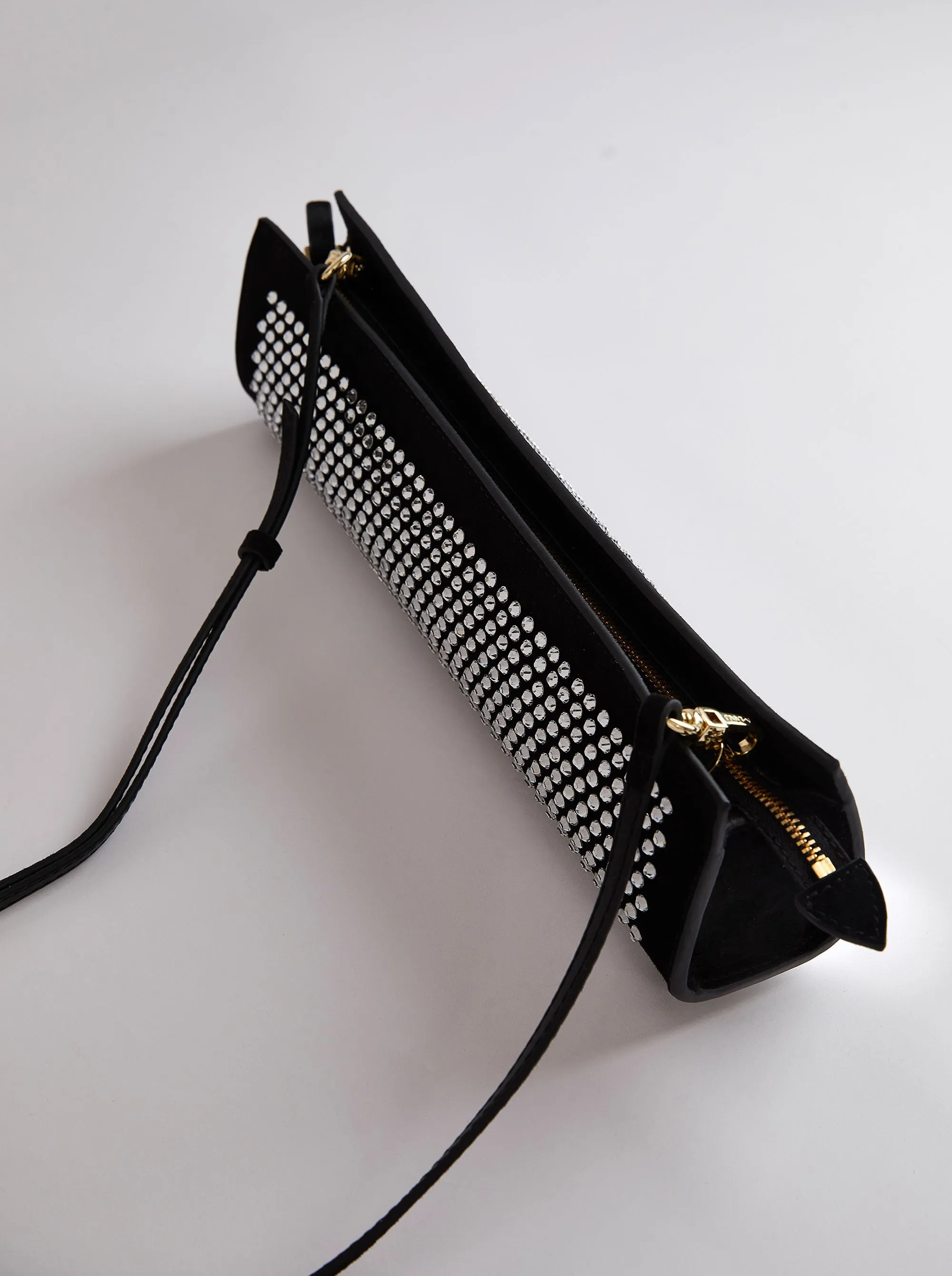 Pencil Box Black Suede with Crystals sold by Manu Atelier product image thumbnail 4