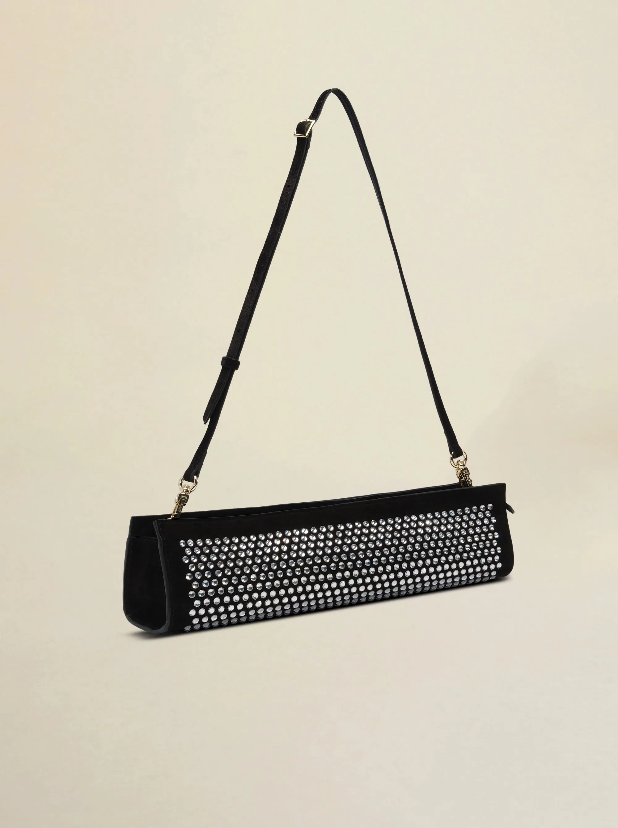 Pencil Box Black Suede with Crystals sold by Manu Atelier product image thumbnail 2