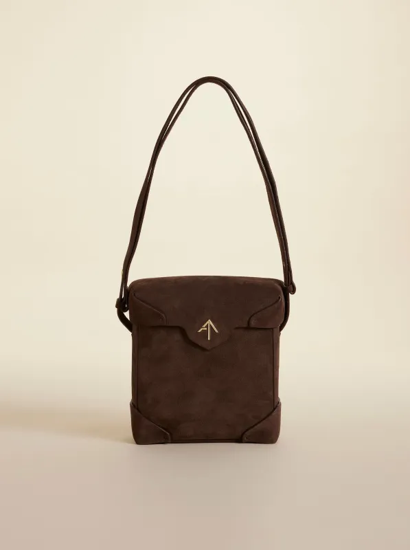 Mini Pristine Deep Brown Suede sold by Manu Atelier